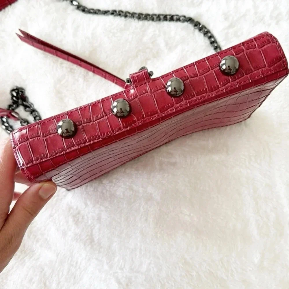 Rebecca Minkoff Mini MAC Crossbody Cardinal cranberry red
